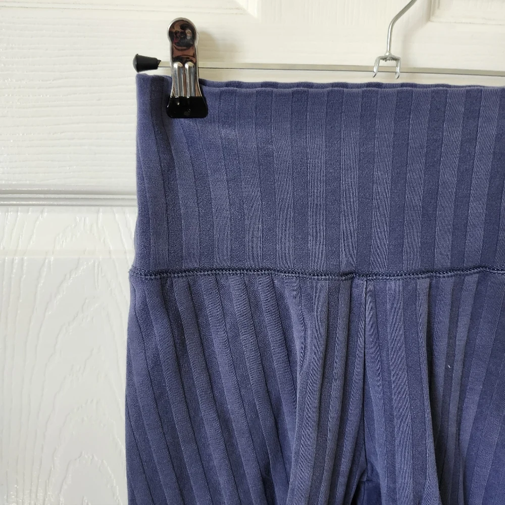 Aerie Ribbed Navy High-Waisted Shorts